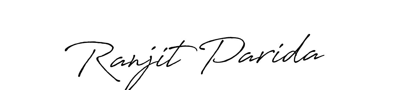 Design your own signature with our free online signature maker. With this signature software, you can create a handwritten (Antro_Vectra_Bolder) signature for name Ranjit Parida. Ranjit Parida signature style 7 images and pictures png