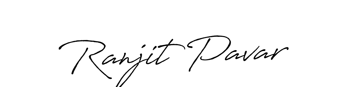 Design your own signature with our free online signature maker. With this signature software, you can create a handwritten (Antro_Vectra_Bolder) signature for name Ranjit Pavar. Ranjit Pavar signature style 7 images and pictures png