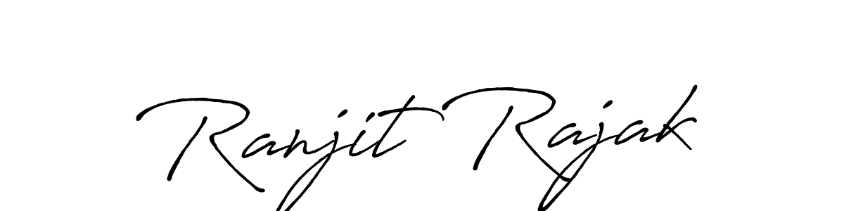 Design your own signature with our free online signature maker. With this signature software, you can create a handwritten (Antro_Vectra_Bolder) signature for name Ranjit Rajak. Ranjit Rajak signature style 7 images and pictures png