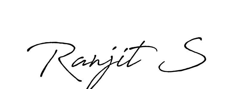 Also we have Ranjit S name is the best signature style. Create professional handwritten signature collection using Antro_Vectra_Bolder autograph style. Ranjit S signature style 7 images and pictures png