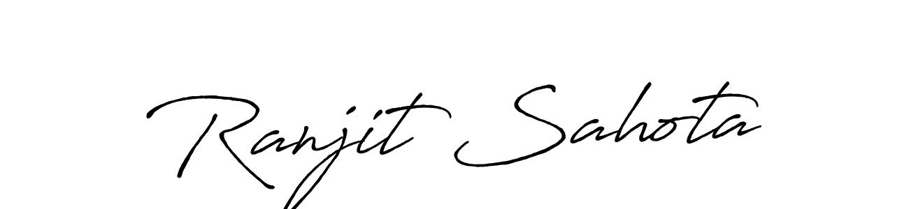 Make a beautiful signature design for name Ranjit Sahota. Use this online signature maker to create a handwritten signature for free. Ranjit Sahota signature style 7 images and pictures png