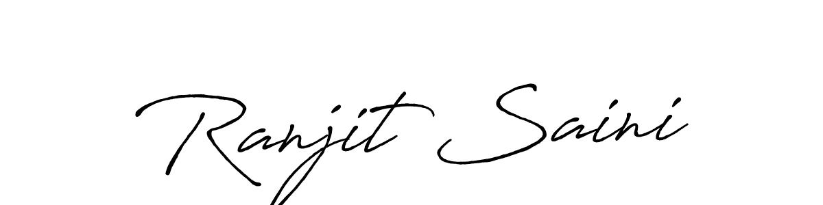 It looks lik you need a new signature style for name Ranjit Saini. Design unique handwritten (Antro_Vectra_Bolder) signature with our free signature maker in just a few clicks. Ranjit Saini signature style 7 images and pictures png