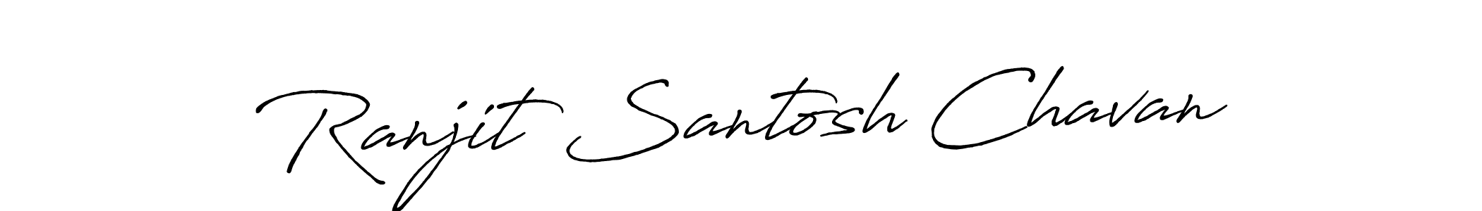 How to make Ranjit Santosh Chavan name signature. Use Antro_Vectra_Bolder style for creating short signs online. This is the latest handwritten sign. Ranjit Santosh Chavan signature style 7 images and pictures png