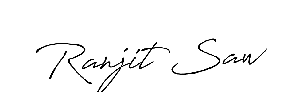 Design your own signature with our free online signature maker. With this signature software, you can create a handwritten (Antro_Vectra_Bolder) signature for name Ranjit Saw. Ranjit Saw signature style 7 images and pictures png
