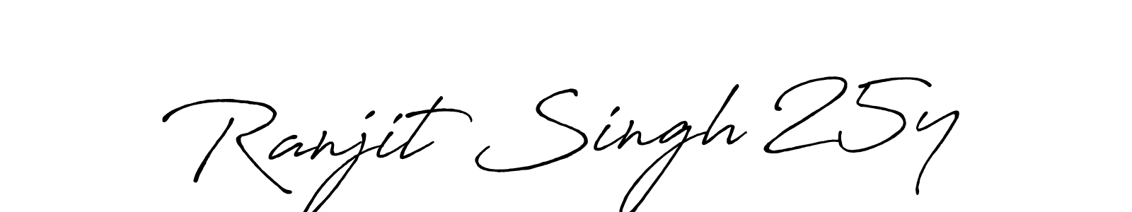 Ranjit Singh 25y stylish signature style. Best Handwritten Sign (Antro_Vectra_Bolder) for my name. Handwritten Signature Collection Ideas for my name Ranjit Singh 25y. Ranjit Singh 25y signature style 7 images and pictures png