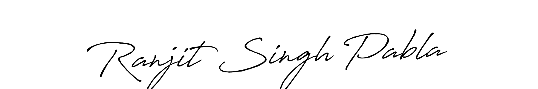 Make a beautiful signature design for name Ranjit Singh Pabla. With this signature (Antro_Vectra_Bolder) style, you can create a handwritten signature for free. Ranjit Singh Pabla signature style 7 images and pictures png