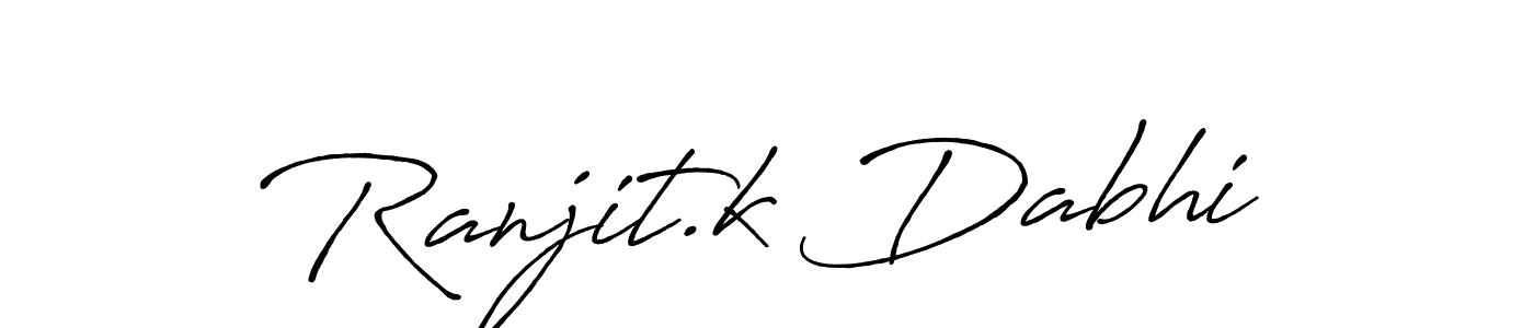 Make a beautiful signature design for name Ranjit.k Dabhi. Use this online signature maker to create a handwritten signature for free. Ranjit.k Dabhi signature style 7 images and pictures png