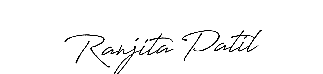 Also we have Ranjita Patil name is the best signature style. Create professional handwritten signature collection using Antro_Vectra_Bolder autograph style. Ranjita Patil signature style 7 images and pictures png