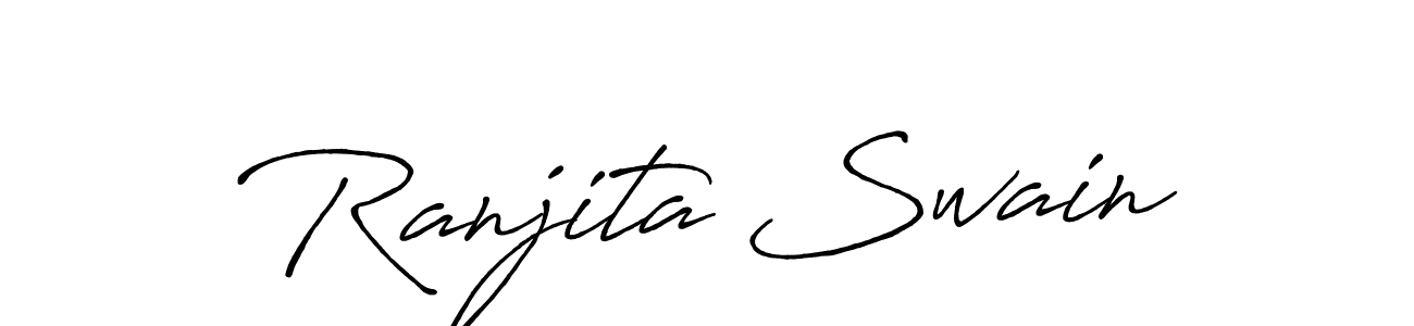 Design your own signature with our free online signature maker. With this signature software, you can create a handwritten (Antro_Vectra_Bolder) signature for name Ranjita Swain. Ranjita Swain signature style 7 images and pictures png