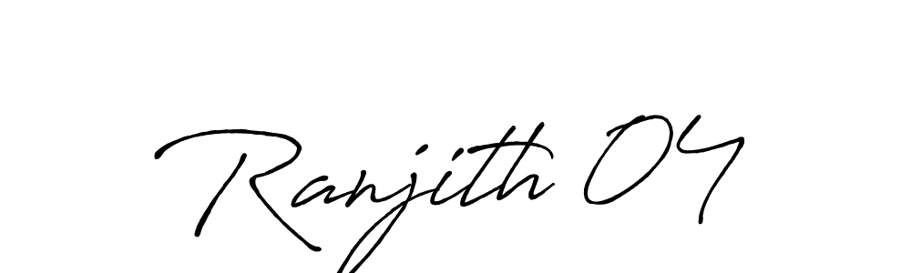 It looks lik you need a new signature style for name Ranjith 04. Design unique handwritten (Antro_Vectra_Bolder) signature with our free signature maker in just a few clicks. Ranjith 04 signature style 7 images and pictures png