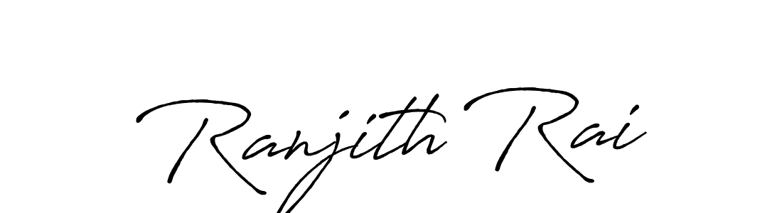 Antro_Vectra_Bolder is a professional signature style that is perfect for those who want to add a touch of class to their signature. It is also a great choice for those who want to make their signature more unique. Get Ranjith Rai name to fancy signature for free. Ranjith Rai signature style 7 images and pictures png