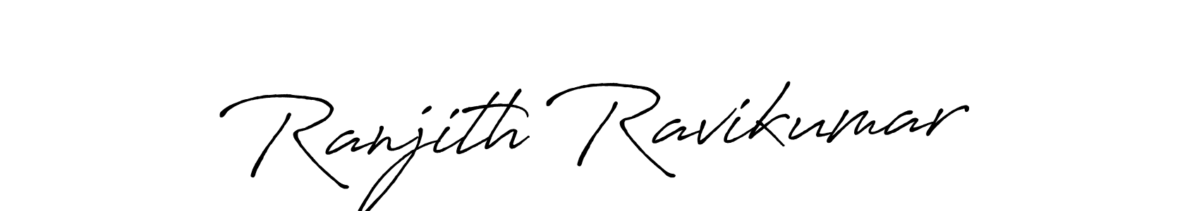 Use a signature maker to create a handwritten signature online. With this signature software, you can design (Antro_Vectra_Bolder) your own signature for name Ranjith Ravikumar. Ranjith Ravikumar signature style 7 images and pictures png