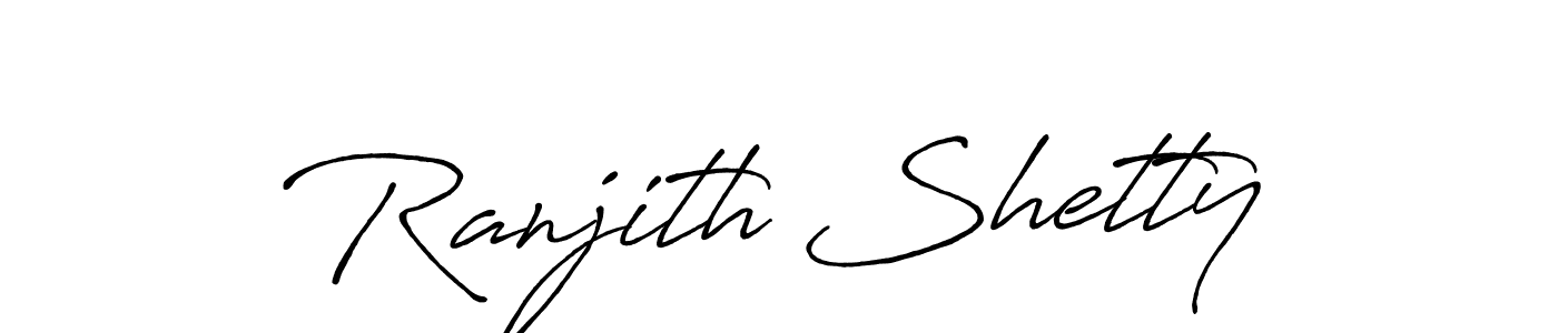 How to make Ranjith Shetty signature? Antro_Vectra_Bolder is a professional autograph style. Create handwritten signature for Ranjith Shetty name. Ranjith Shetty signature style 7 images and pictures png
