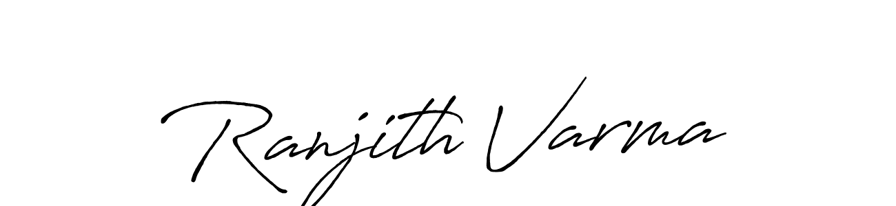 Make a beautiful signature design for name Ranjith Varma. Use this online signature maker to create a handwritten signature for free. Ranjith Varma signature style 7 images and pictures png
