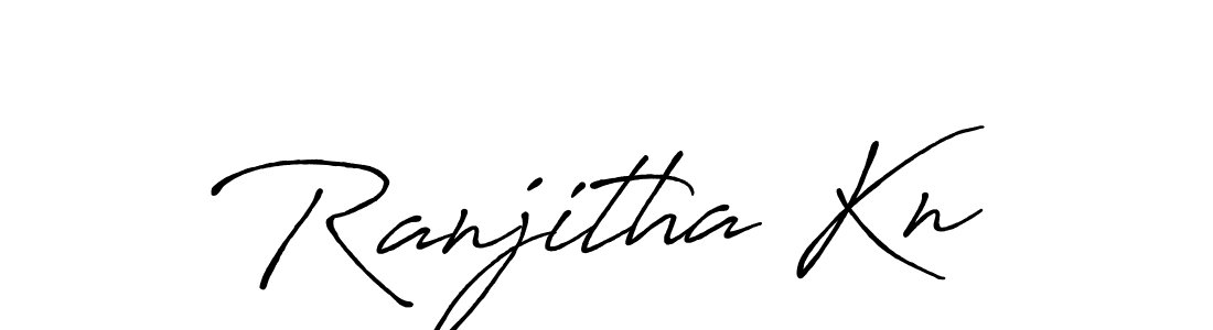 Also You can easily find your signature by using the search form. We will create Ranjitha Kn name handwritten signature images for you free of cost using Antro_Vectra_Bolder sign style. Ranjitha Kn signature style 7 images and pictures png