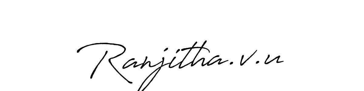 You can use this online signature creator to create a handwritten signature for the name Ranjitha.v.u. This is the best online autograph maker. Ranjitha.v.u signature style 7 images and pictures png