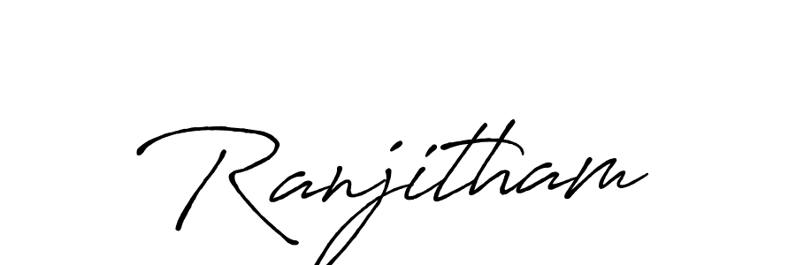 Antro_Vectra_Bolder is a professional signature style that is perfect for those who want to add a touch of class to their signature. It is also a great choice for those who want to make their signature more unique. Get Ranjitham name to fancy signature for free. Ranjitham signature style 7 images and pictures png