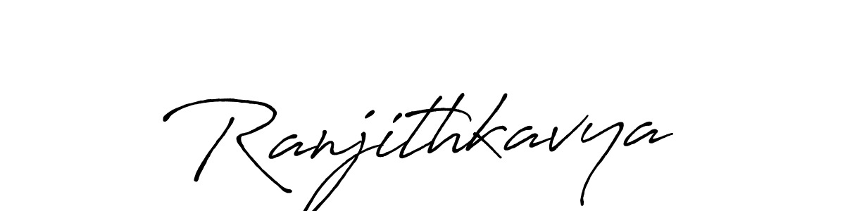 It looks lik you need a new signature style for name Ranjithkavya. Design unique handwritten (Antro_Vectra_Bolder) signature with our free signature maker in just a few clicks. Ranjithkavya signature style 7 images and pictures png