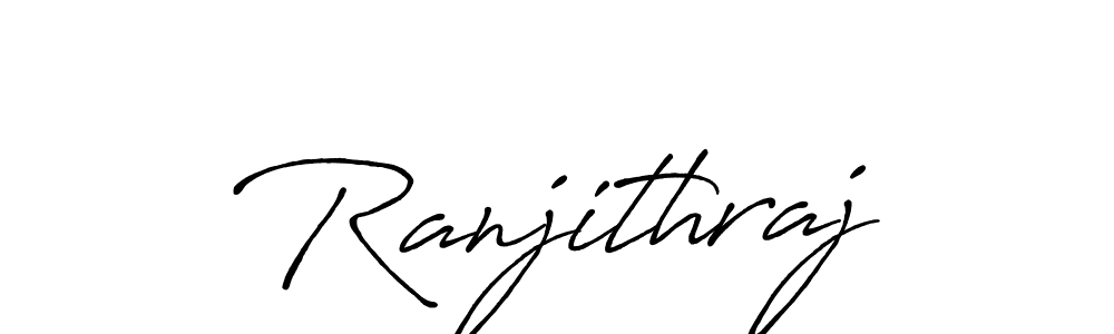 Similarly Antro_Vectra_Bolder is the best handwritten signature design. Signature creator online .You can use it as an online autograph creator for name Ranjithraj. Ranjithraj signature style 7 images and pictures png