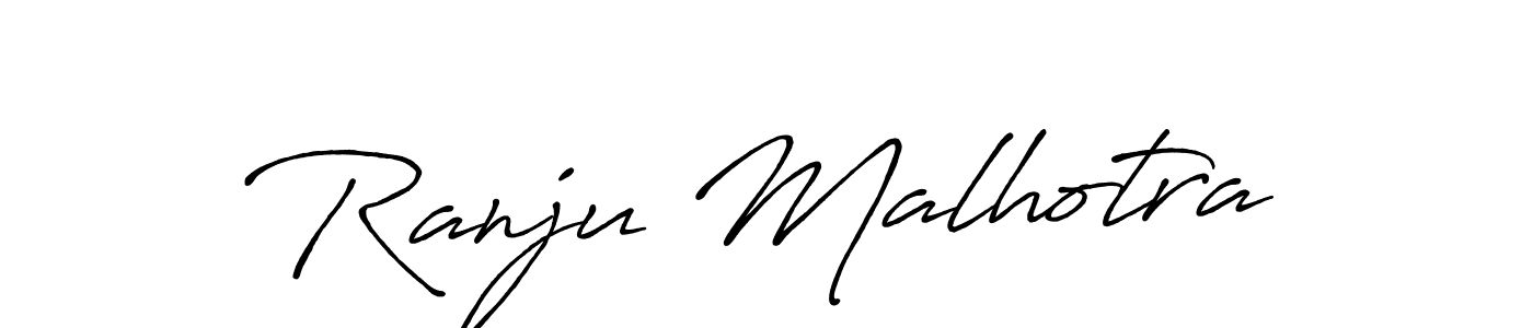 Also You can easily find your signature by using the search form. We will create Ranju Malhotra name handwritten signature images for you free of cost using Antro_Vectra_Bolder sign style. Ranju Malhotra signature style 7 images and pictures png