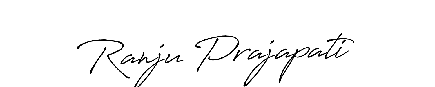 It looks lik you need a new signature style for name Ranju Prajapati. Design unique handwritten (Antro_Vectra_Bolder) signature with our free signature maker in just a few clicks. Ranju Prajapati signature style 7 images and pictures png