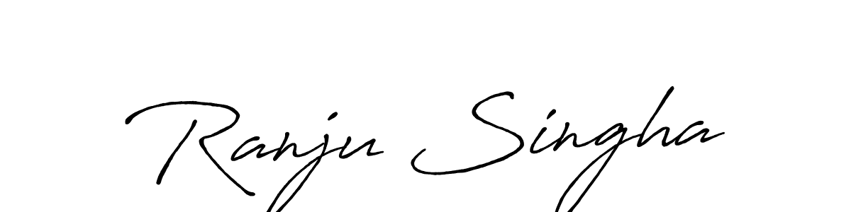 How to make Ranju Singha signature? Antro_Vectra_Bolder is a professional autograph style. Create handwritten signature for Ranju Singha name. Ranju Singha signature style 7 images and pictures png