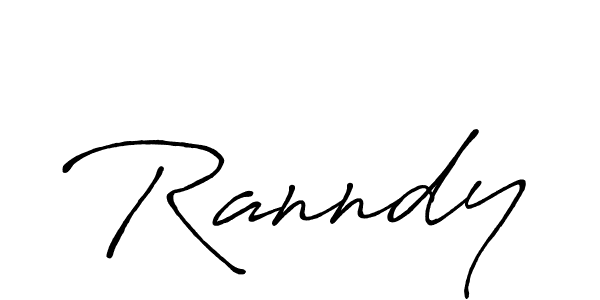 How to make Ranndy name signature. Use Antro_Vectra_Bolder style for creating short signs online. This is the latest handwritten sign. Ranndy signature style 7 images and pictures png