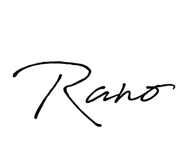 Also we have Rano name is the best signature style. Create professional handwritten signature collection using Antro_Vectra_Bolder autograph style. Rano signature style 7 images and pictures png