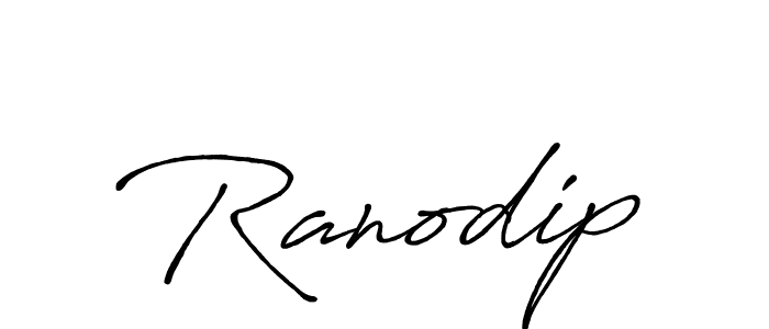 Create a beautiful signature design for name Ranodip. With this signature (Antro_Vectra_Bolder) fonts, you can make a handwritten signature for free. Ranodip signature style 7 images and pictures png