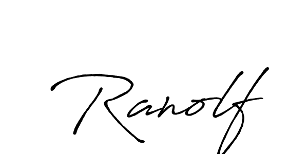 Make a beautiful signature design for name Ranolf. With this signature (Antro_Vectra_Bolder) style, you can create a handwritten signature for free. Ranolf signature style 7 images and pictures png