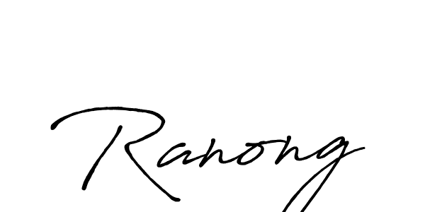 Create a beautiful signature design for name Ranong. With this signature (Antro_Vectra_Bolder) fonts, you can make a handwritten signature for free. Ranong signature style 7 images and pictures png