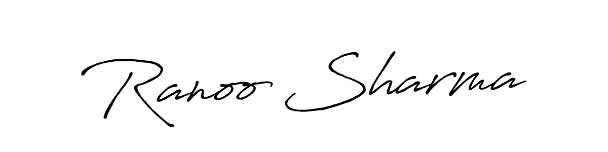 It looks lik you need a new signature style for name Ranoo Sharma. Design unique handwritten (Antro_Vectra_Bolder) signature with our free signature maker in just a few clicks. Ranoo Sharma signature style 7 images and pictures png
