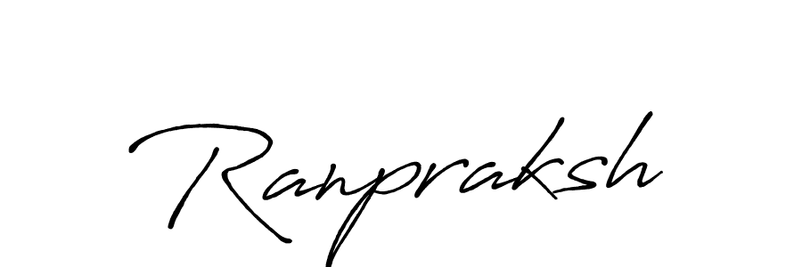 How to make Ranpraksh name signature. Use Antro_Vectra_Bolder style for creating short signs online. This is the latest handwritten sign. Ranpraksh signature style 7 images and pictures png