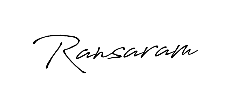 How to make Ransaram name signature. Use Antro_Vectra_Bolder style for creating short signs online. This is the latest handwritten sign. Ransaram signature style 7 images and pictures png