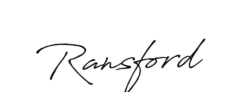 Use a signature maker to create a handwritten signature online. With this signature software, you can design (Antro_Vectra_Bolder) your own signature for name Ransford. Ransford signature style 7 images and pictures png