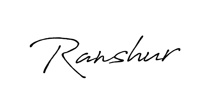 Ranshur stylish signature style. Best Handwritten Sign (Antro_Vectra_Bolder) for my name. Handwritten Signature Collection Ideas for my name Ranshur. Ranshur signature style 7 images and pictures png
