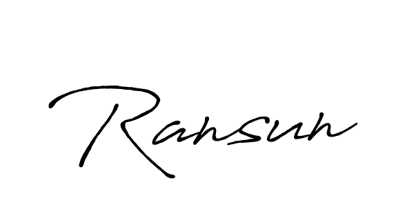 Make a short Ransun signature style. Manage your documents anywhere anytime using Antro_Vectra_Bolder. Create and add eSignatures, submit forms, share and send files easily. Ransun signature style 7 images and pictures png