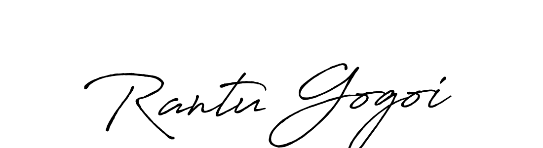 Make a short Rantu Gogoi signature style. Manage your documents anywhere anytime using Antro_Vectra_Bolder. Create and add eSignatures, submit forms, share and send files easily. Rantu Gogoi signature style 7 images and pictures png
