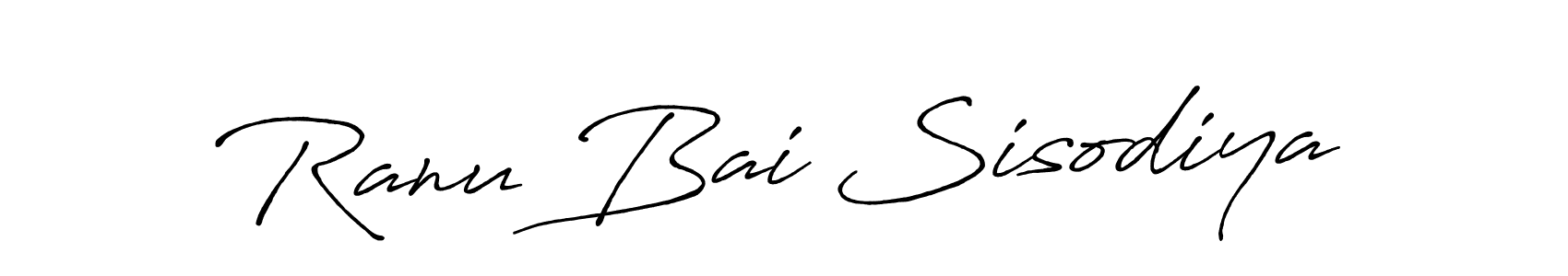 The best way (Antro_Vectra_Bolder) to make a short signature is to pick only two or three words in your name. The name Ranu Bai Sisodiya include a total of six letters. For converting this name. Ranu Bai Sisodiya signature style 7 images and pictures png