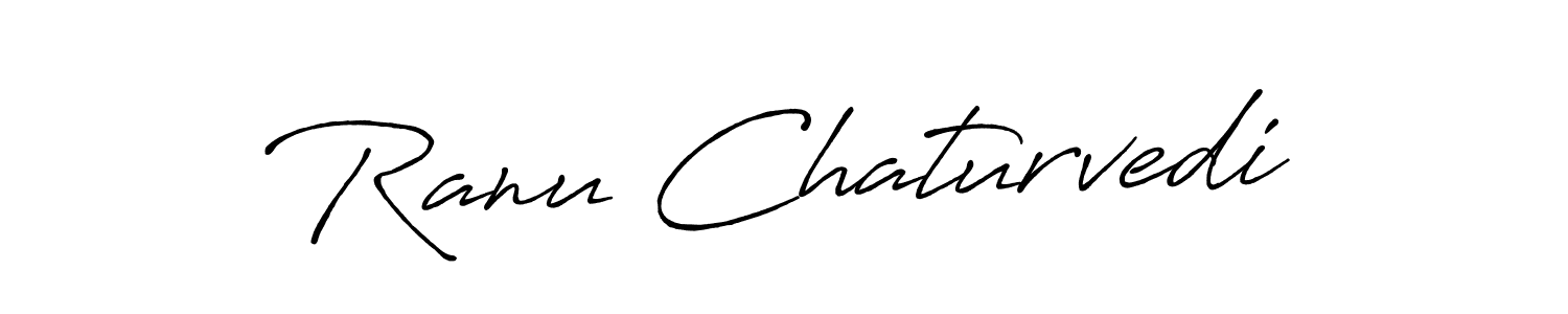 Antro_Vectra_Bolder is a professional signature style that is perfect for those who want to add a touch of class to their signature. It is also a great choice for those who want to make their signature more unique. Get Ranu Chaturvedi name to fancy signature for free. Ranu Chaturvedi signature style 7 images and pictures png