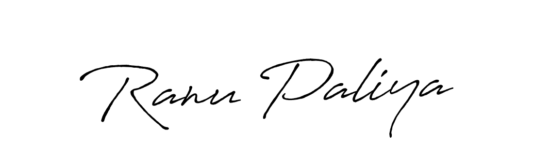 Also we have Ranu Paliya name is the best signature style. Create professional handwritten signature collection using Antro_Vectra_Bolder autograph style. Ranu Paliya signature style 7 images and pictures png