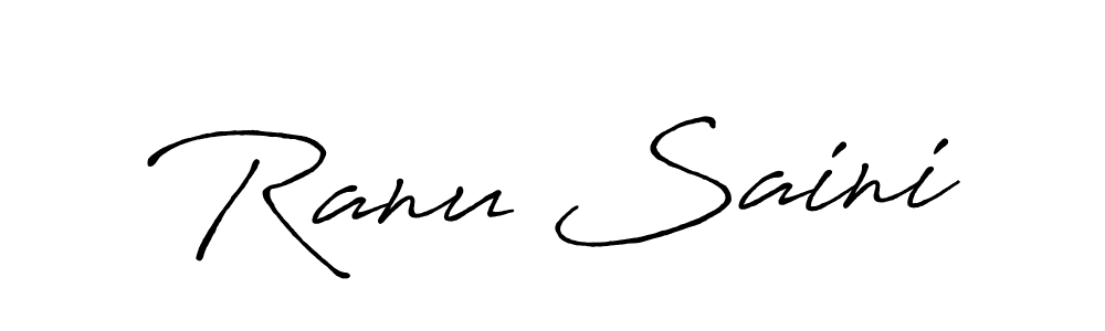 How to Draw Ranu Saini signature style? Antro_Vectra_Bolder is a latest design signature styles for name Ranu Saini. Ranu Saini signature style 7 images and pictures png