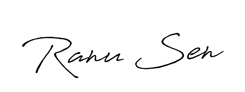 Also we have Ranu Sen name is the best signature style. Create professional handwritten signature collection using Antro_Vectra_Bolder autograph style. Ranu Sen signature style 7 images and pictures png
