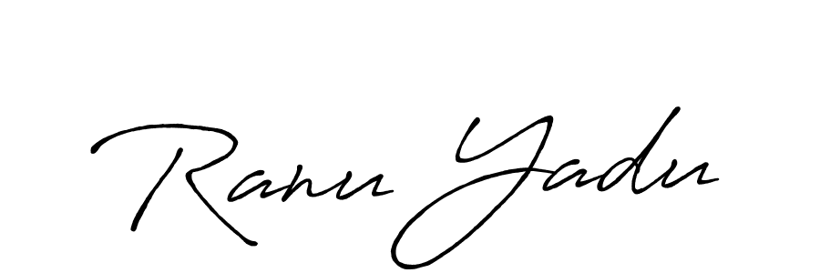 Make a beautiful signature design for name Ranu Yadu. Use this online signature maker to create a handwritten signature for free. Ranu Yadu signature style 7 images and pictures png