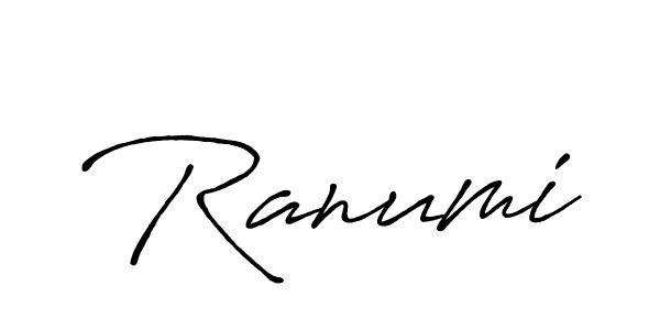 Similarly Antro_Vectra_Bolder is the best handwritten signature design. Signature creator online .You can use it as an online autograph creator for name Ranumi. Ranumi signature style 7 images and pictures png