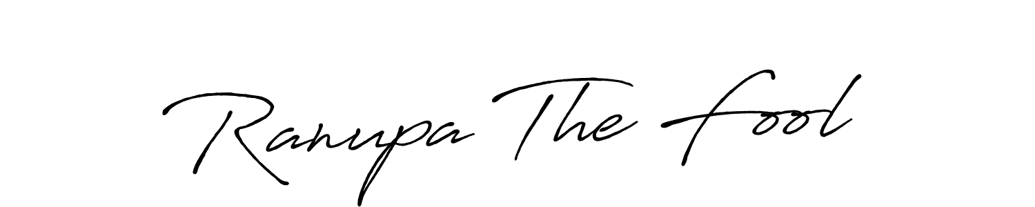 Design your own signature with our free online signature maker. With this signature software, you can create a handwritten (Antro_Vectra_Bolder) signature for name Ranupa The Fool. Ranupa The Fool signature style 7 images and pictures png