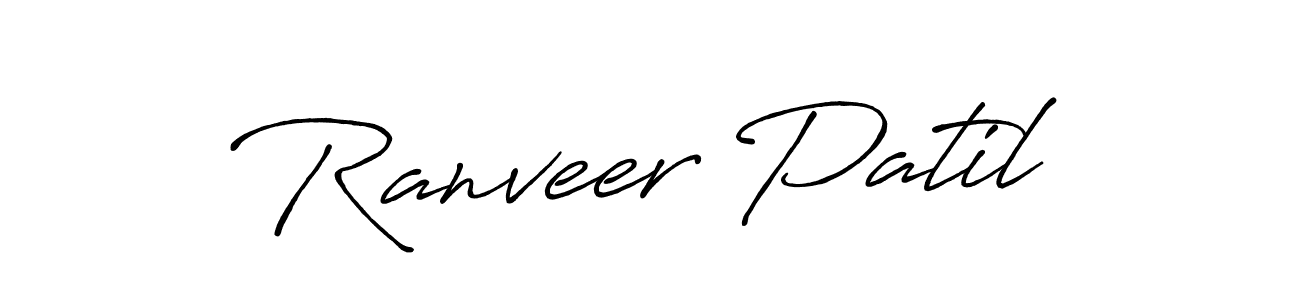 Use a signature maker to create a handwritten signature online. With this signature software, you can design (Antro_Vectra_Bolder) your own signature for name Ranveer Patil. Ranveer Patil signature style 7 images and pictures png