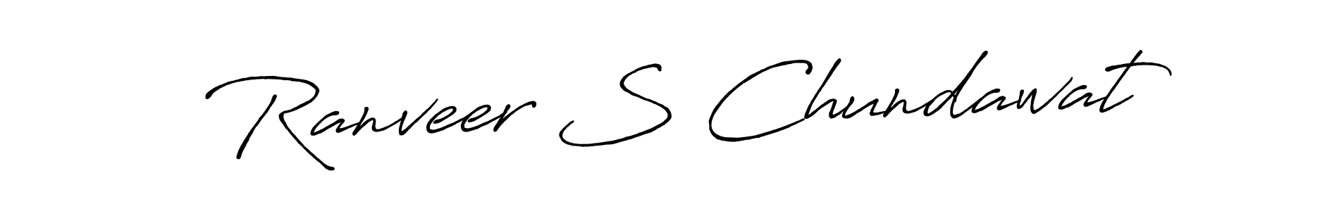This is the best signature style for the Ranveer S Chundawat name. Also you like these signature font (Antro_Vectra_Bolder). Mix name signature. Ranveer S Chundawat signature style 7 images and pictures png