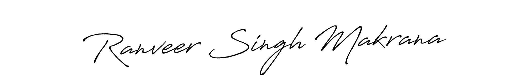 Design your own signature with our free online signature maker. With this signature software, you can create a handwritten (Antro_Vectra_Bolder) signature for name Ranveer Singh Makrana. Ranveer Singh Makrana signature style 7 images and pictures png