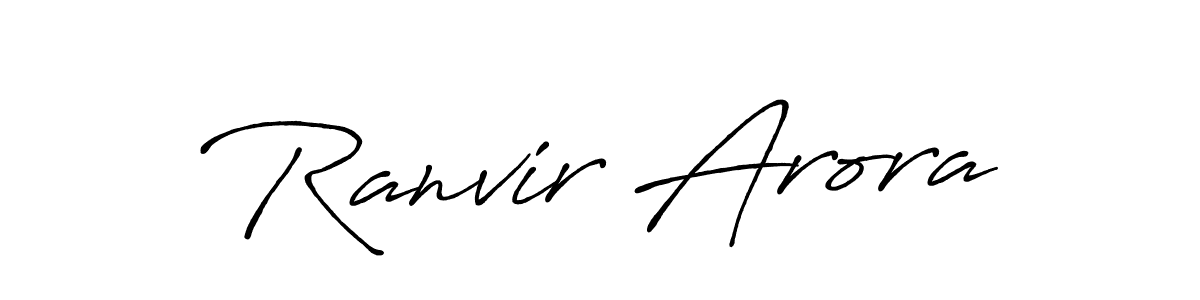 Make a short Ranvir Arora signature style. Manage your documents anywhere anytime using Antro_Vectra_Bolder. Create and add eSignatures, submit forms, share and send files easily. Ranvir Arora signature style 7 images and pictures png